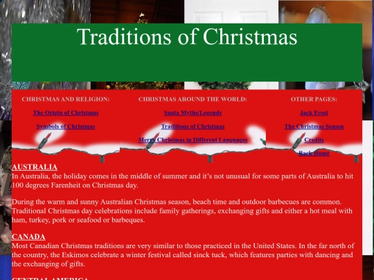 Traditions screenshot