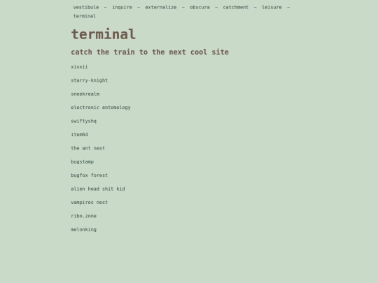 links screenshot