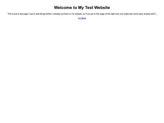 test screenshot