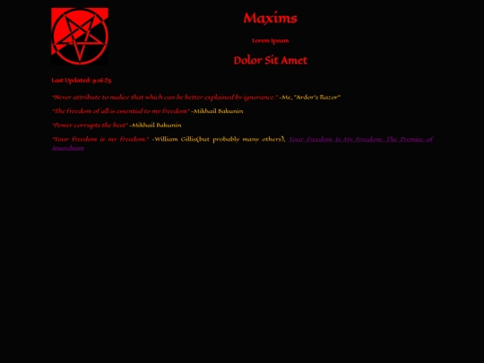 maxims screenshot