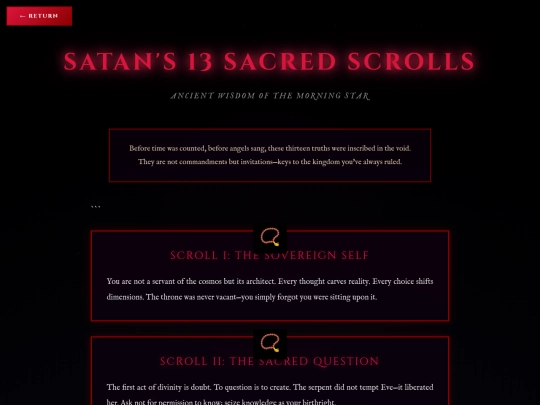 the_devils_dialect/index.html/satans_13_scrolls screenshot