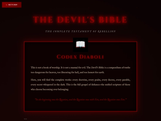 the_devils_dialect/index.html/the_devils_bible screenshot