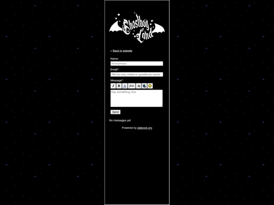 guestbook screenshot