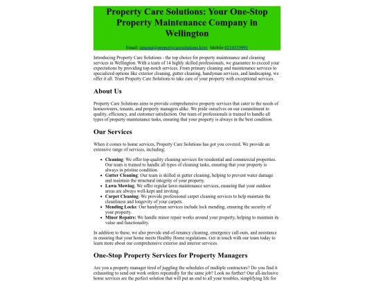 propertycare screenshot