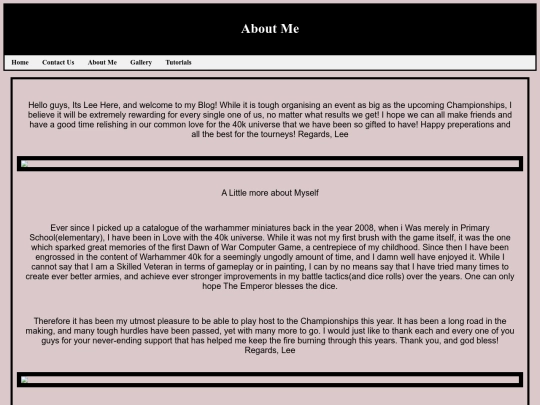 assignment/about me screenshot