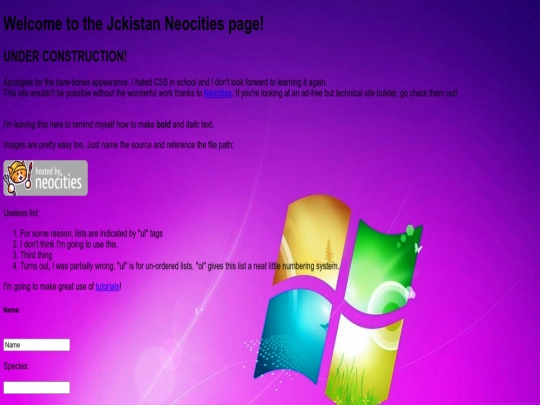 index screenshot