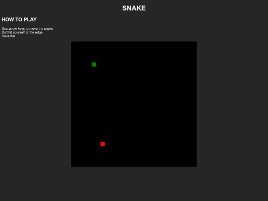 snake screenshot