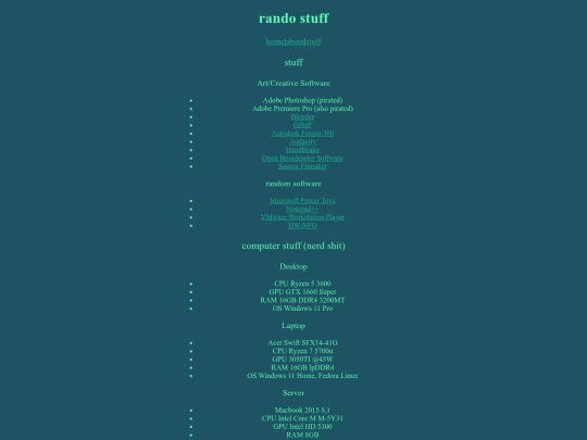 stuff screenshot