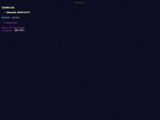 about/contact screenshot