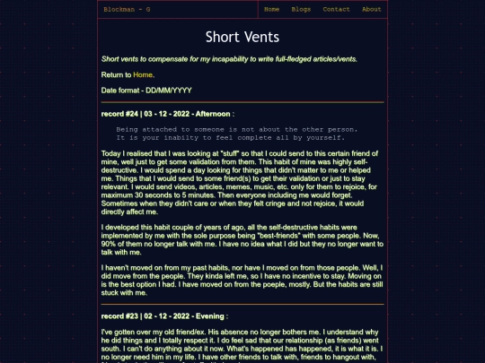 short-vents screenshot