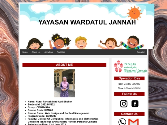 aboutme screenshot