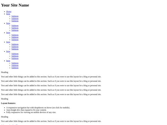 testpage screenshot