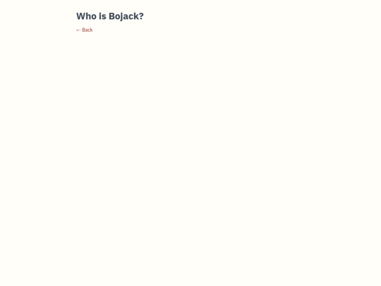 posts/who-is-bojack screenshot