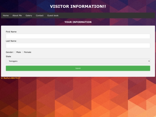 Guestbook screenshot