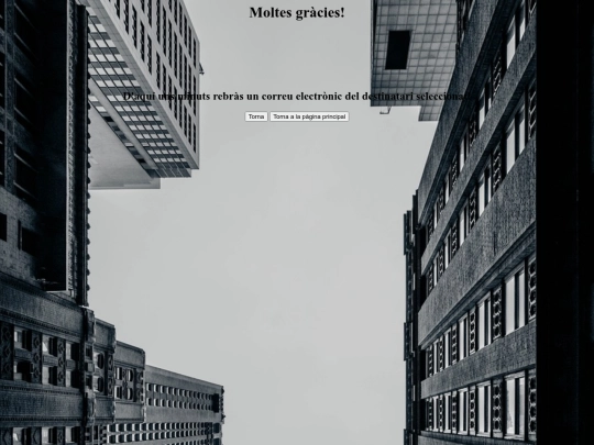 Gràciesformulari screenshot