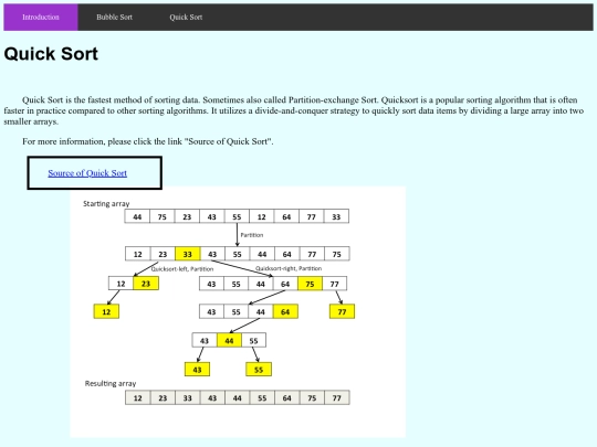 Final/QuickSort screenshot