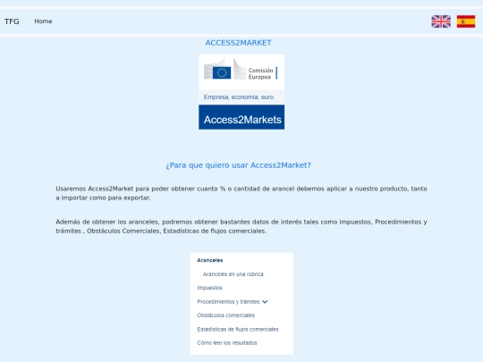 TFG/webs/access2maket screenshot