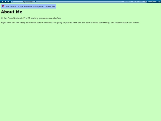 about-me screenshot
