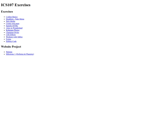 exercises screenshot