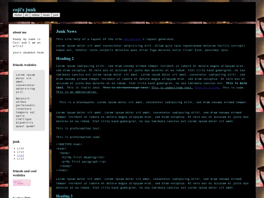 index screenshot