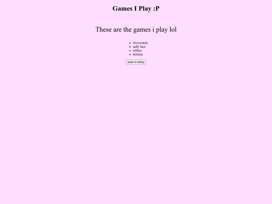 games screenshot