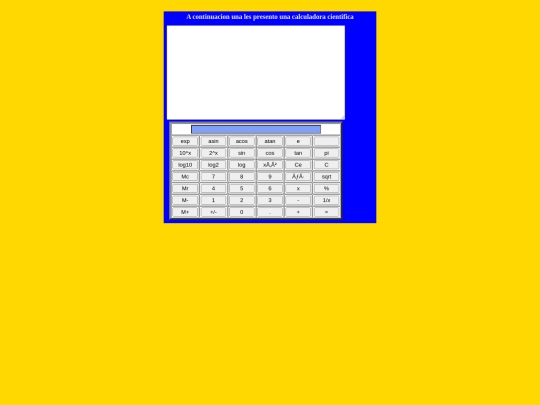 calculadora screenshot