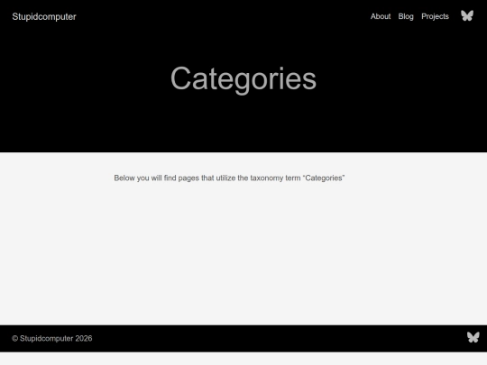 categories screenshot