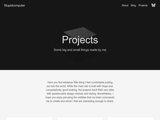projects screenshot