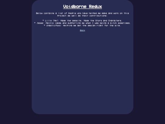 Credits screenshot