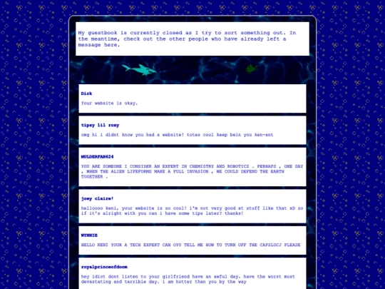 guestbook screenshot