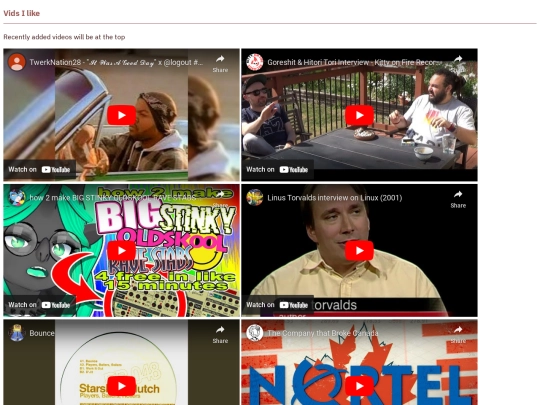 Videos screenshot