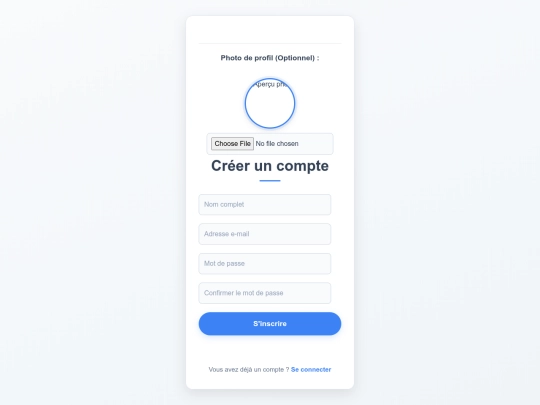 signup screenshot