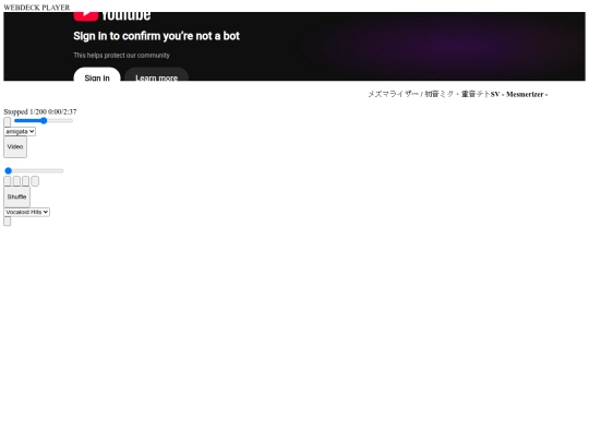 webdeck-player screenshot