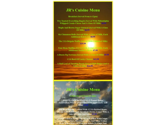 JRsCuisineMenu screenshot