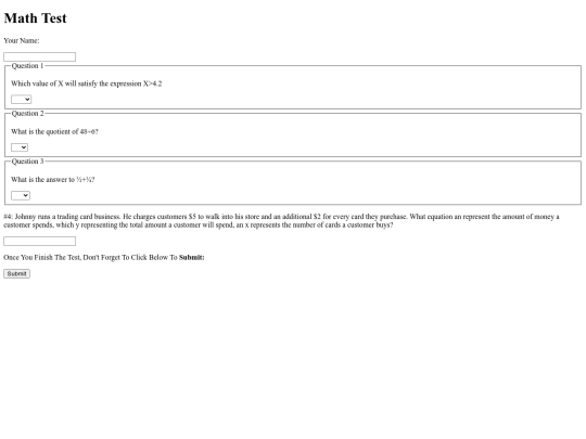 smithmathtest screenshot