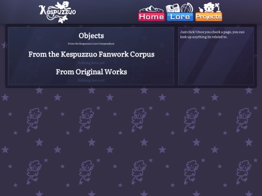 lore/objects screenshot