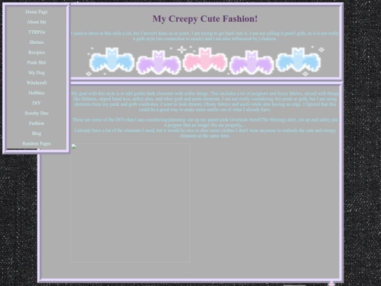 fashion pages/creepycute screenshot