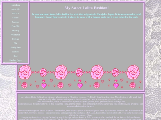 fashion pages/sweetlolita screenshot
