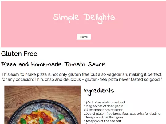 Pages/glutenfree screenshot