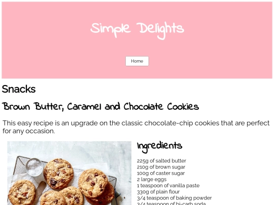 pages/snacks screenshot