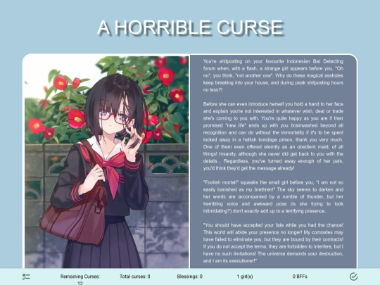 CYOAs/A Horrible Curse screenshot