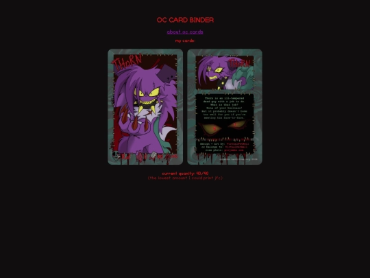 oc-cards screenshot
