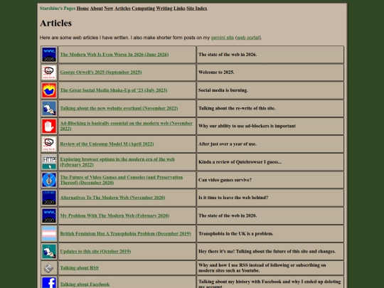 articles screenshot