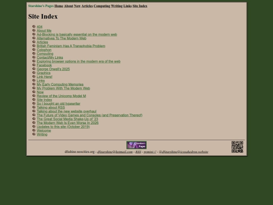 siteindex screenshot