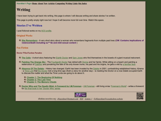 writing screenshot