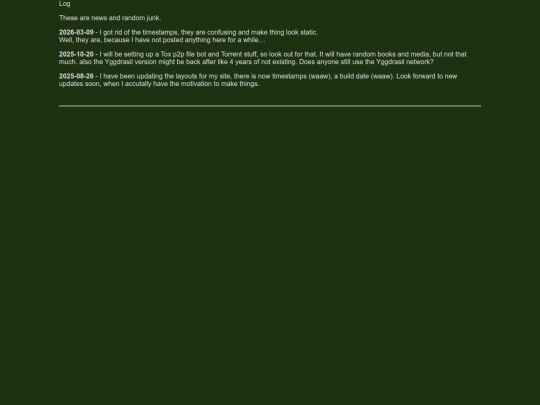 garden/threads/log screenshot