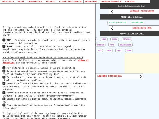 grammatica/lezione1 screenshot