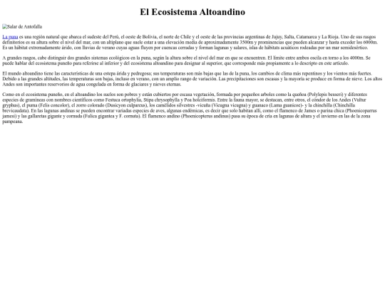 La Puna screenshot