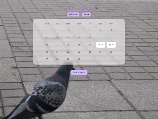 journal screenshot