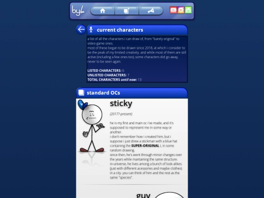 current-characters screenshot